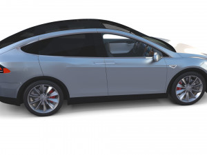 tesla roadster model s x 3 with interiors Model 3D