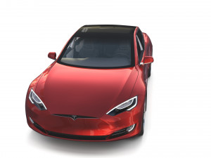 tesla roadster model s x 3 with interiors Model 3D