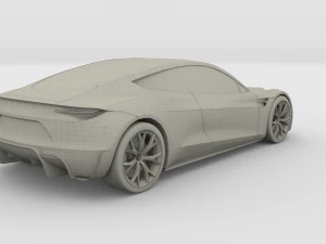 tesla collection roadster model s x 3 3D Model