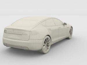 tesla collection roadster model s x 3 3D Model