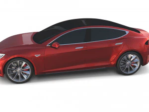 tesla collection roadster model s x 3 3D Model