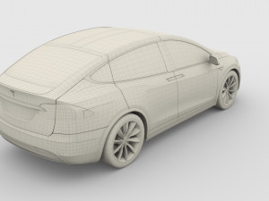 tesla collection roadster model s x 3 3D Model