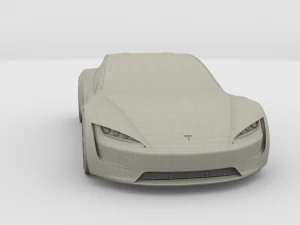 tesla collection roadster model s x 3 3D Model