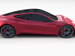 tesla collection roadster model s x 3 3D Model