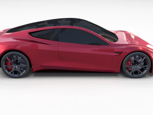 tesla collection roadster model s x 3 3D Model