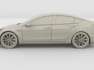 tesla collection roadster model s x 3 3D Model