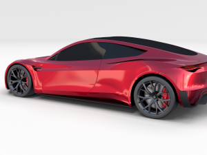 tesla collection roadster model s x 3 3D Model