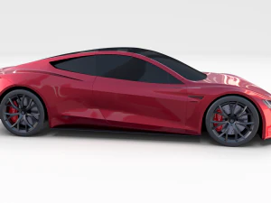 tesla collection roadster model s x 3 3D Model
