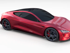 tesla collection roadster model s x 3 3D Model