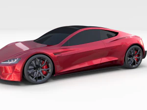 tesla collection roadster model s x 3 3D Model
