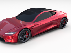 tesla collection roadster model s x 3 3D Model