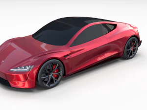 tesla collection roadster model s x 3 3D Model