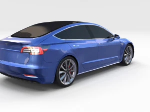 tesla collection roadster model s x 3 3D Model