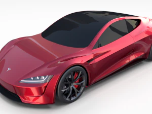 tesla collection roadster model s x 3 3D Model