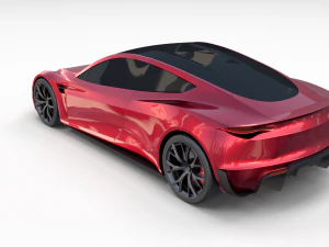 tesla collection roadster model s x 3 3D Model