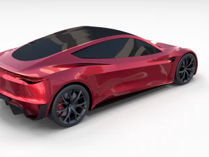 tesla collection roadster model s x 3 3D Model