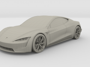 tesla collection roadster model s x 3 3D Model