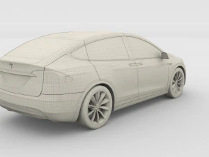 tesla collection roadster model s x 3 3D Model