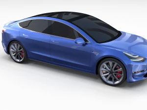 tesla collection roadster model s x 3 3D Model