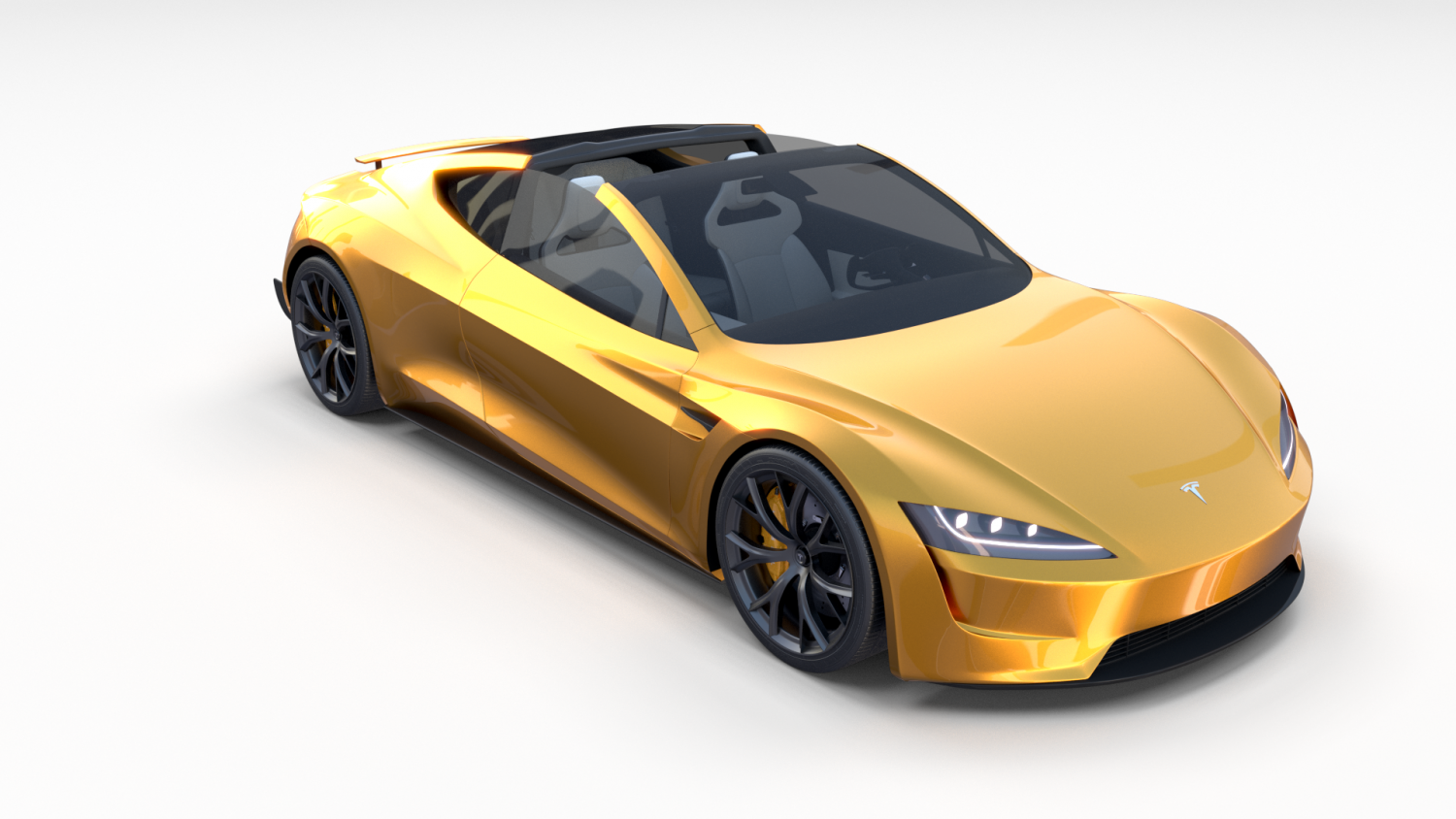 Supercars Gallery Tesla Roadster 2020 Yellow - greenville roblox tesla