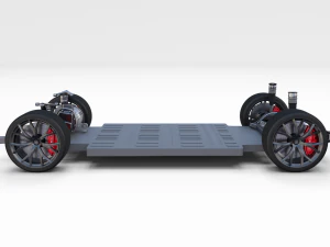 tesla roadster model s x 3 chassis pack 3D Model
