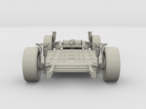 tesla roadster model s x 3 chassis pack 3D Model