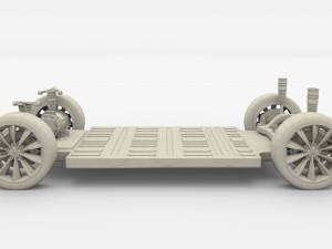 tesla roadster model s x 3 chassis pack 3D Model