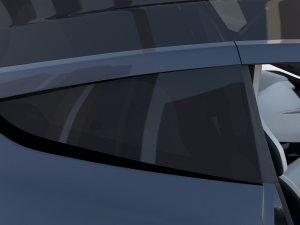 tesla roadster 2020 midnight silver with interior and chassis 3D Model