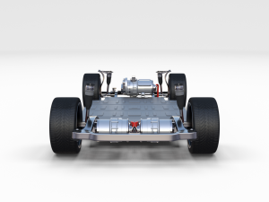 tesla roadster 2020 midnight silver with interior and chassis 3D Model