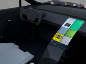 tesla roadster 2020 midnight silver with interior and chassis 3D Model