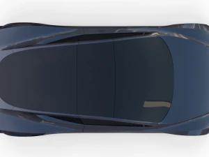 tesla roadster midnight silver 3D Model