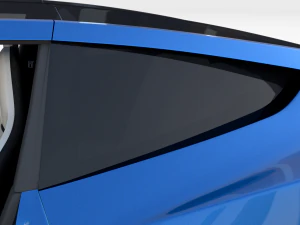 tesla roadster electric blue with interior 3D Model