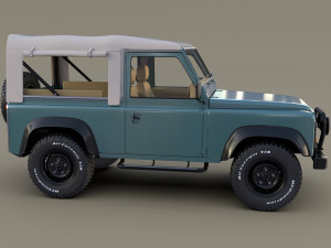 1985 land rover defender 90 pack Model 3D