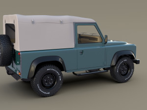1985 land rover defender 90 pack Model 3D