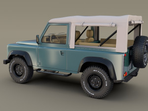 1985 land rover defender 90 pack Model 3D