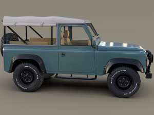 1985 land rover defender 90 pack Model 3D