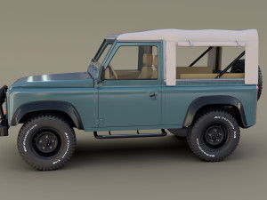 1985 land rover defender 90 pack Model 3D
