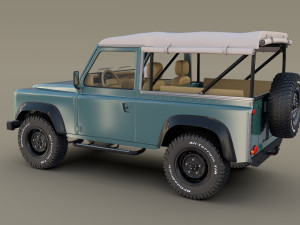 1985 land rover defender 90 pack Model 3D