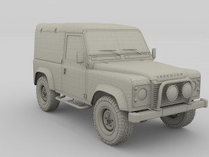 1985 land rover defender 90 pack Model 3D