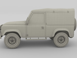 1985 land rover defender 90 pack Model 3D