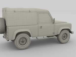 1985 land rover defender 90 pack Model 3D
