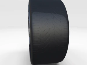 full tesla roadster wheel 3D Model