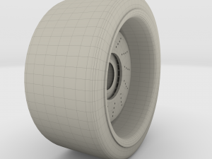 full tesla roadster wheel 3D-Modell