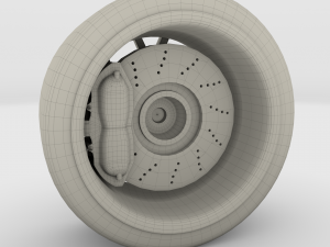full tesla roadster wheel 3D-Modell