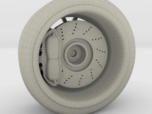 full tesla roadster wheel 3D Model