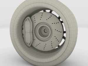 full tesla roadster wheel 3D Model