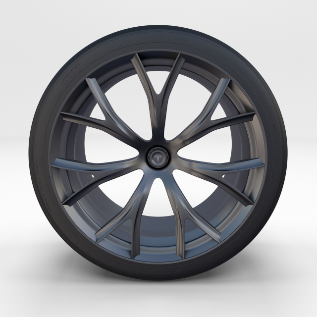 tesla roadster rim 3D-Modell .c4d .max .obj .3ds .fbx .stl .blend 