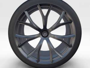 tesla roadster rim Modelo 3D