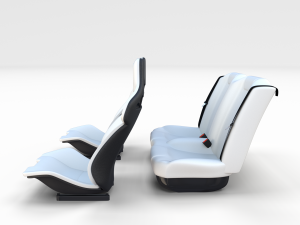 tesla roadster seats Modelo 3D
