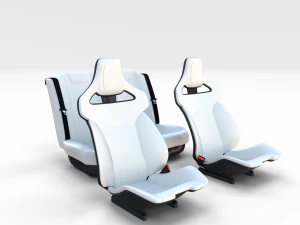 tesla roadster seats 3D Model